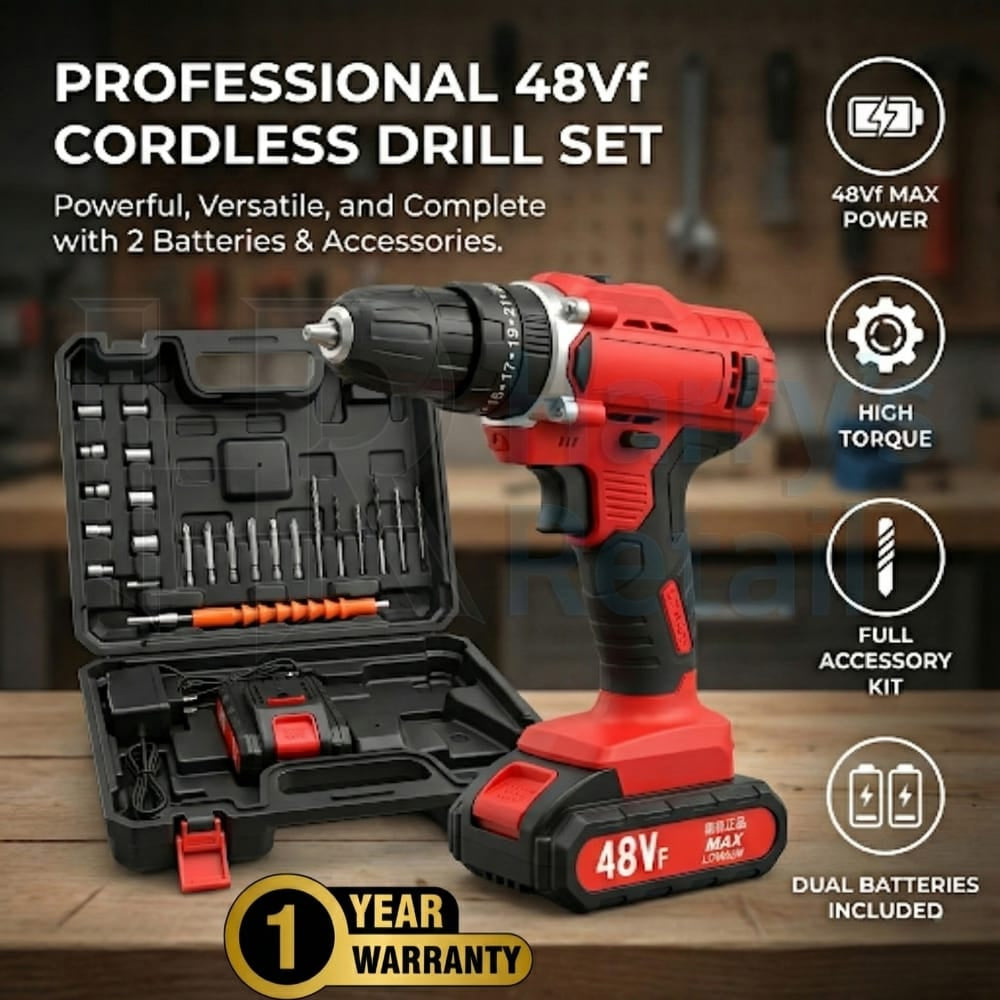 Electric Drill Machine – Powerful Cordless/Impact Drill for Home, DIY & Workshop Use | Minichowk