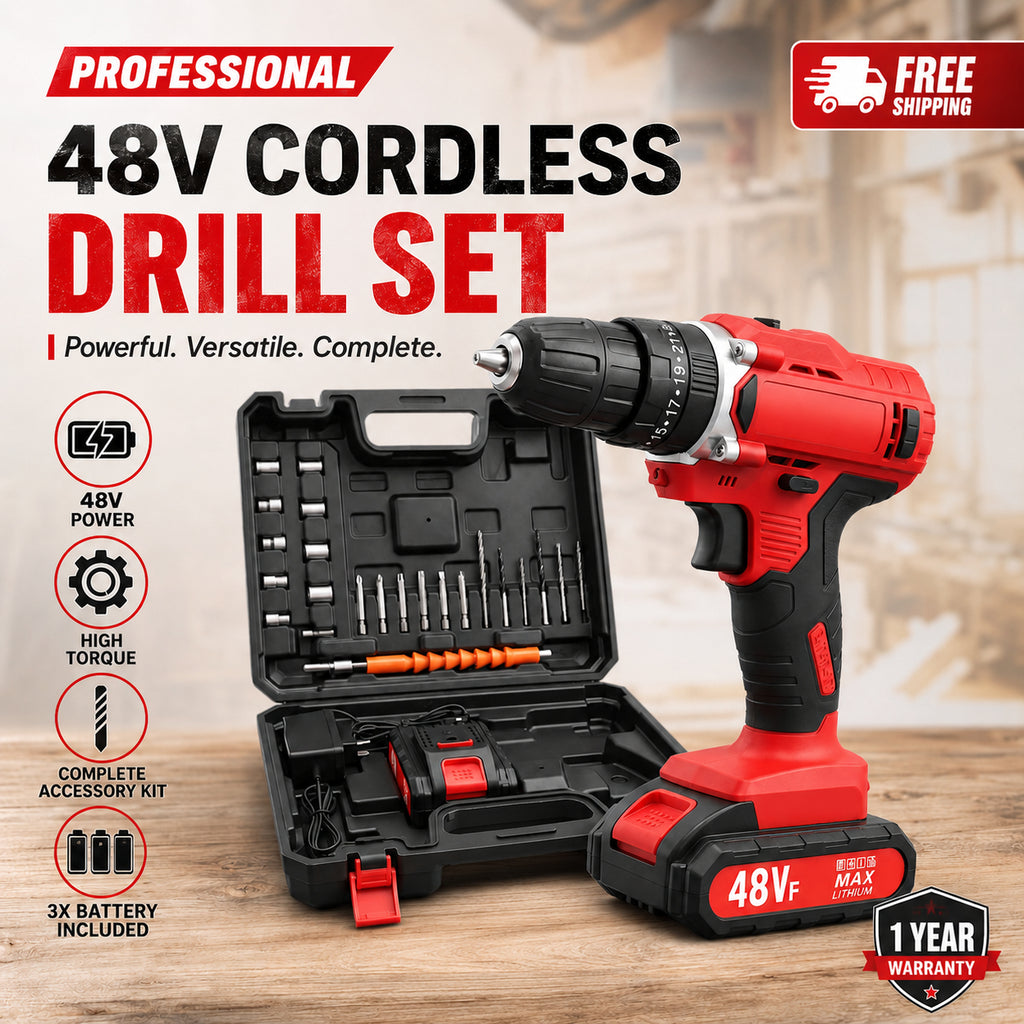 Electric Drill Machine – Powerful Cordless/Impact Drill for Home, DIY & Workshop Use | Minichowk