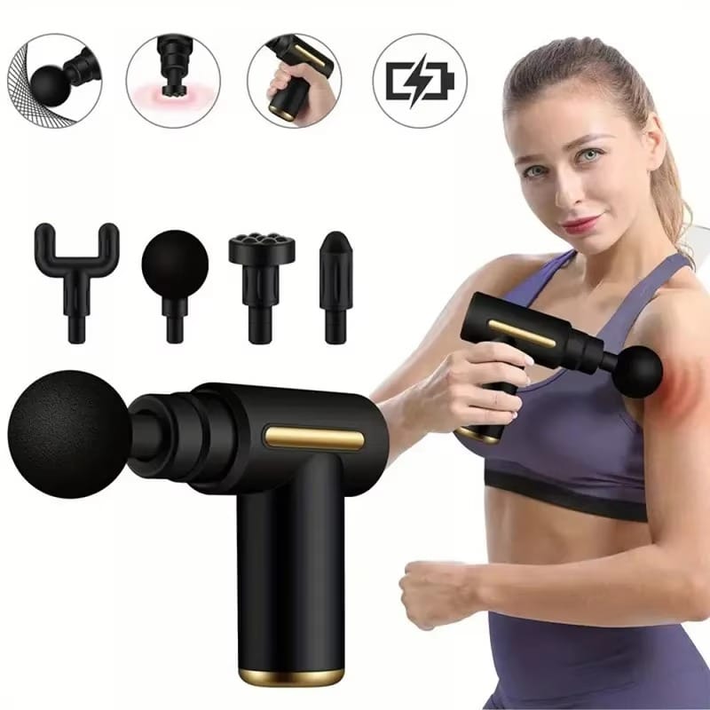5 in 1 Body Massager Machine | Electric Full Body Massager with Interchangeable Heads - Minichowk