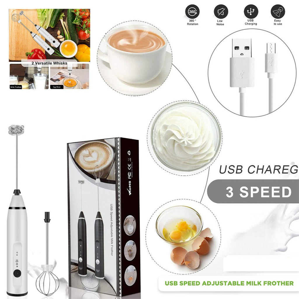 2 in 1 USB Electric Coffee & Milk Frother Beater – Minichowk