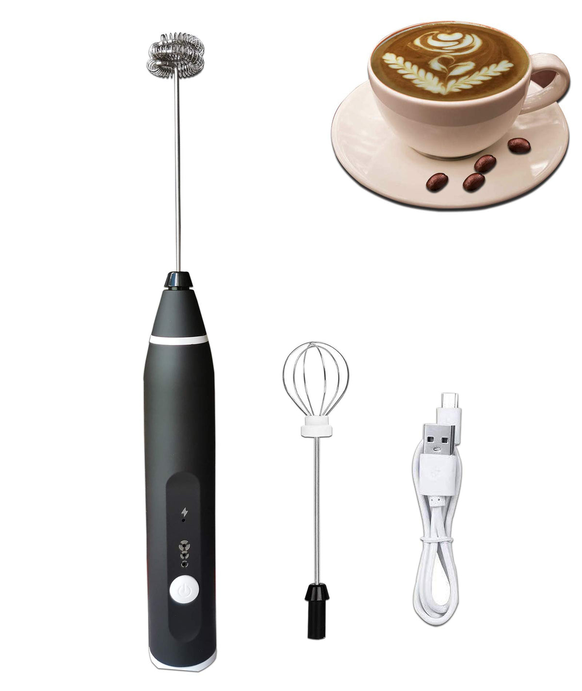 2 in 1 USB Electric Coffee & Milk Frother Beater – Minichowk