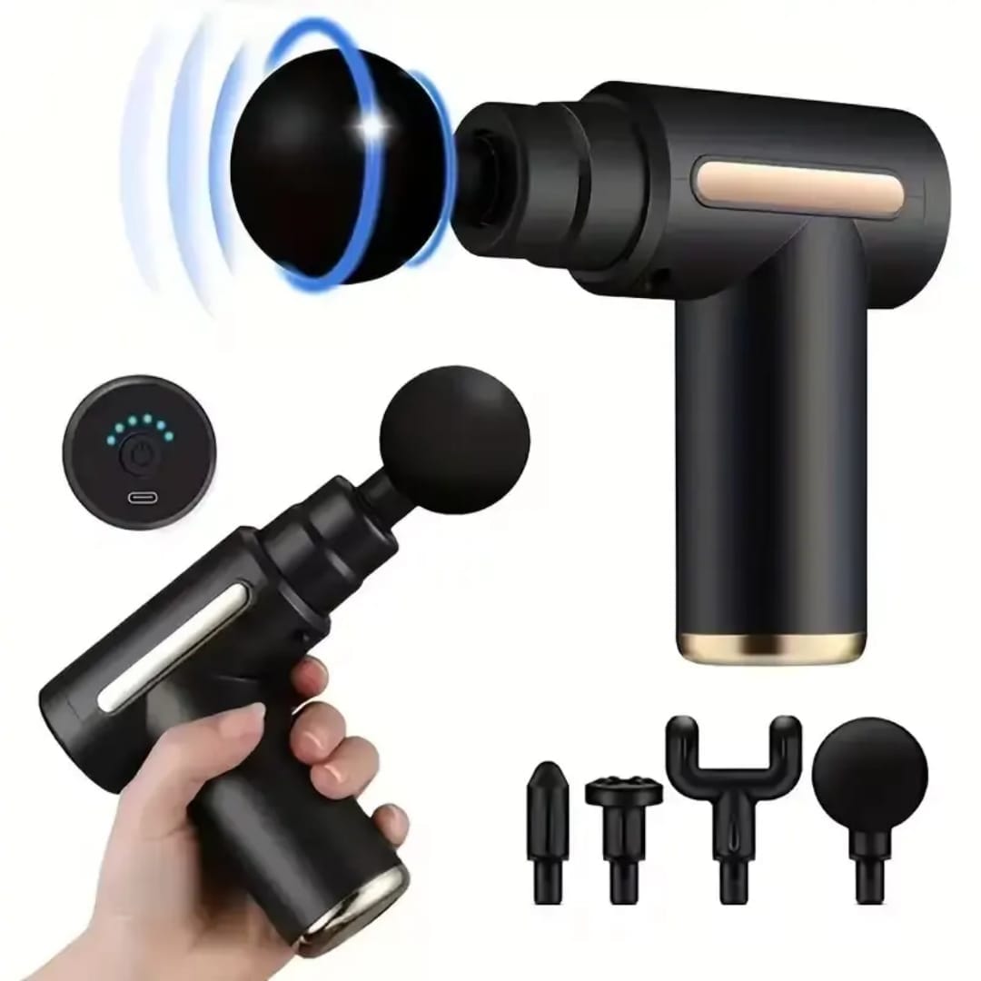 5 in 1 Body Massager Machine | Electric Full Body Massager with Interchangeable Heads - Minichowk