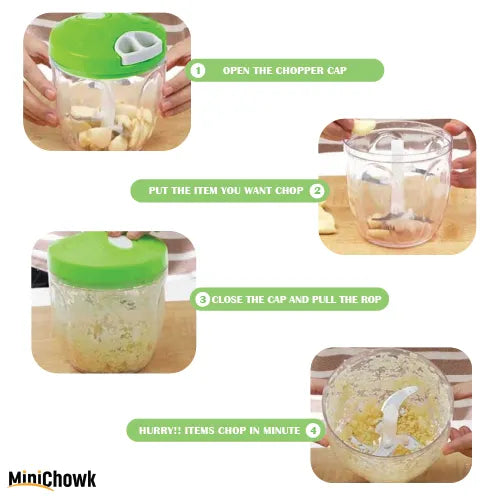 Manual Chopper 5 Blades - Minichowk