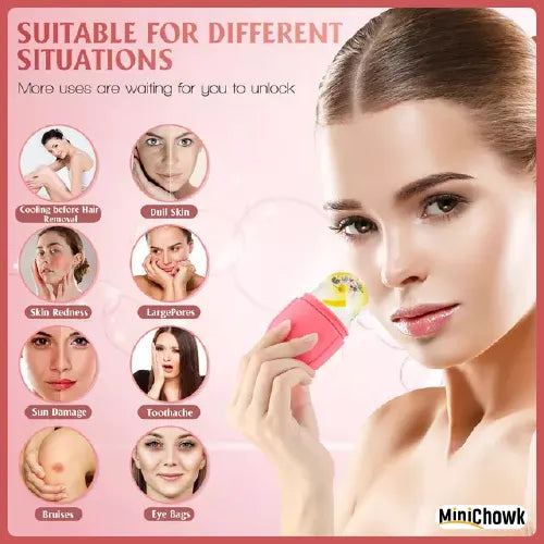 Silicone Ice Roller Ice Facial Massage - Minichowk