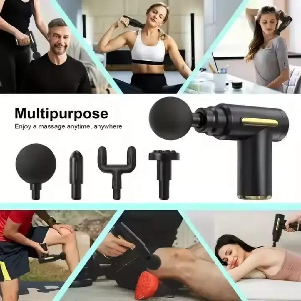 5 in 1 Body Massager Machine | Electric Full Body Massager with Interchangeable Heads - Minichowk
