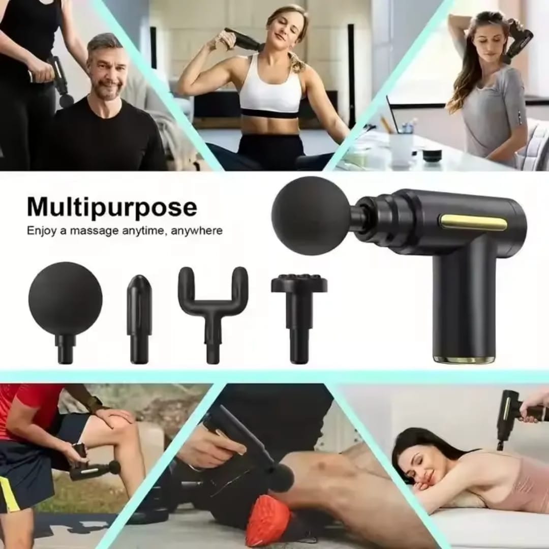 5 in 1 Body Massager Machine | Electric Full Body Massager with Interchangeable Heads - Minichowk