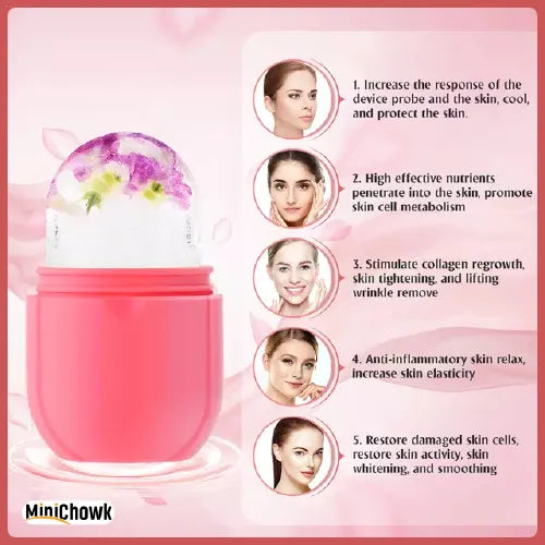Silicone Ice Roller Ice Facial Massage - Minichowk