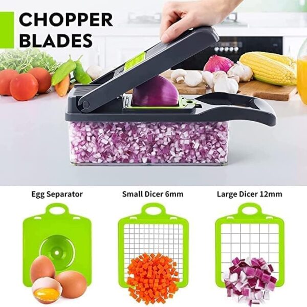 12 In 1 Vegetable Chopper - Minichowk - Image 3