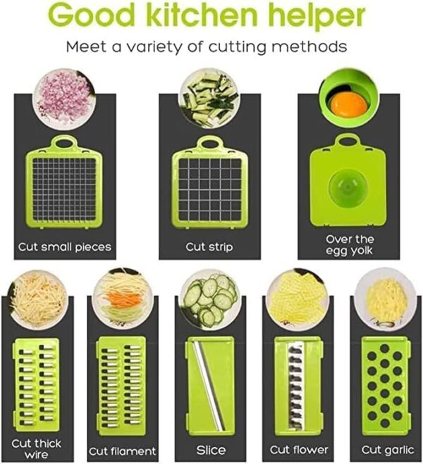 12 In 1 Vegetable Chopper - Minichowk - Image 2