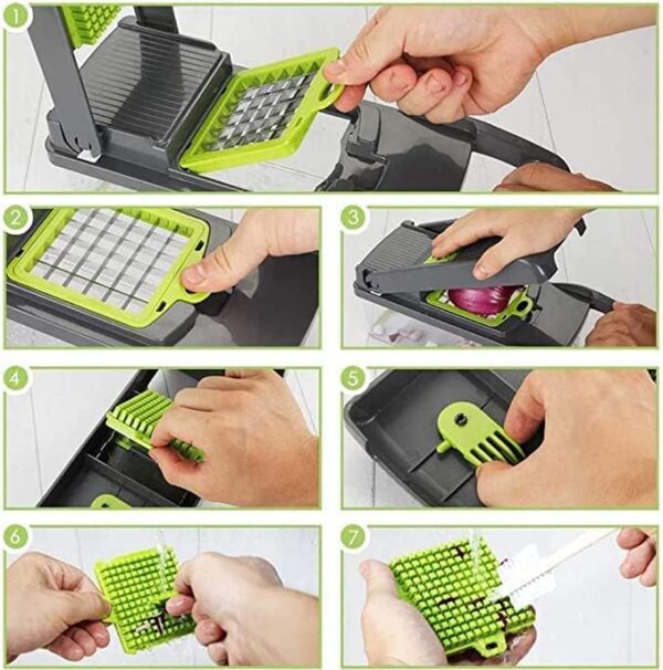 12 In 1 Vegetable Chopper - Minichowk - Image 4