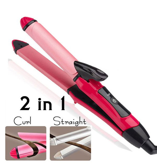 Minichowk Women's and Men's 2 in 1 Straightener Curler - Image 2