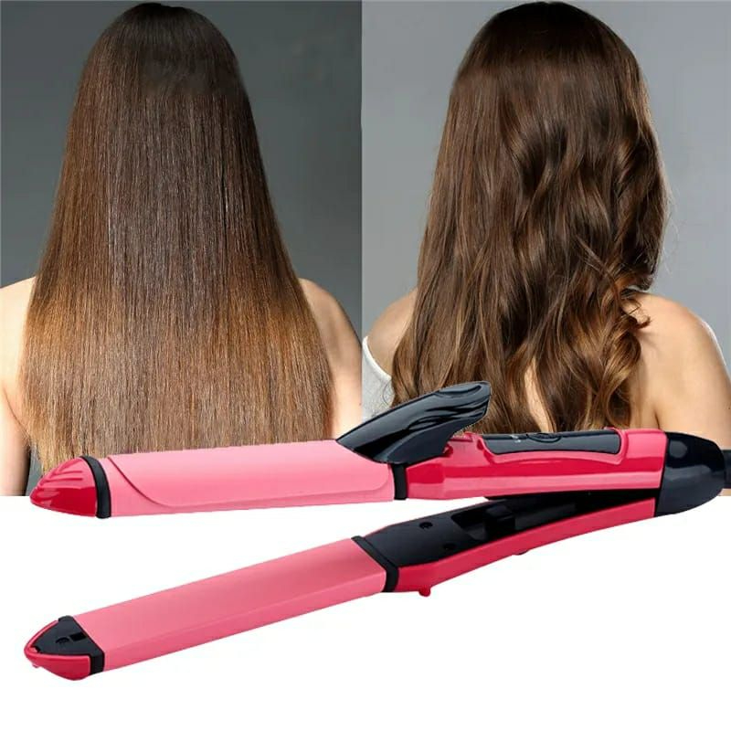 Minichowk Women's and Men's 2 in 1 Straightener Curler - Image 4