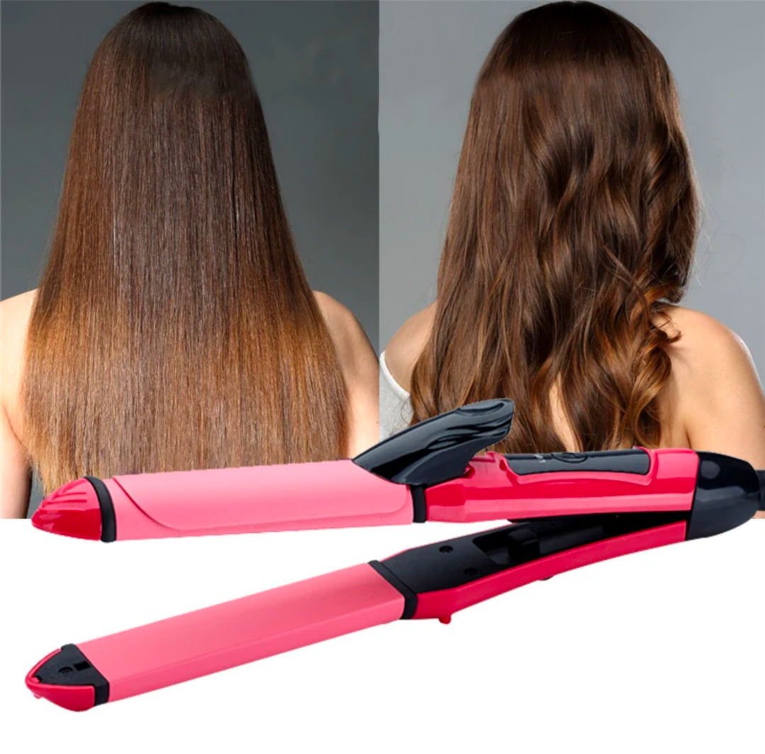 Minichowk Women's and Men's 2 in 1 Straightener Curler - Image 9