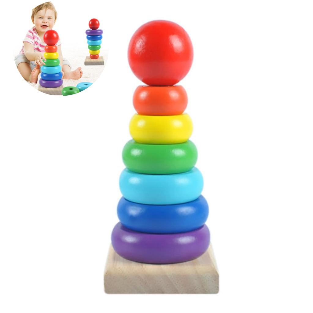 Colorful Stacking Rings Toy for Kids – Educational Learning & Balance Toy - Image 10