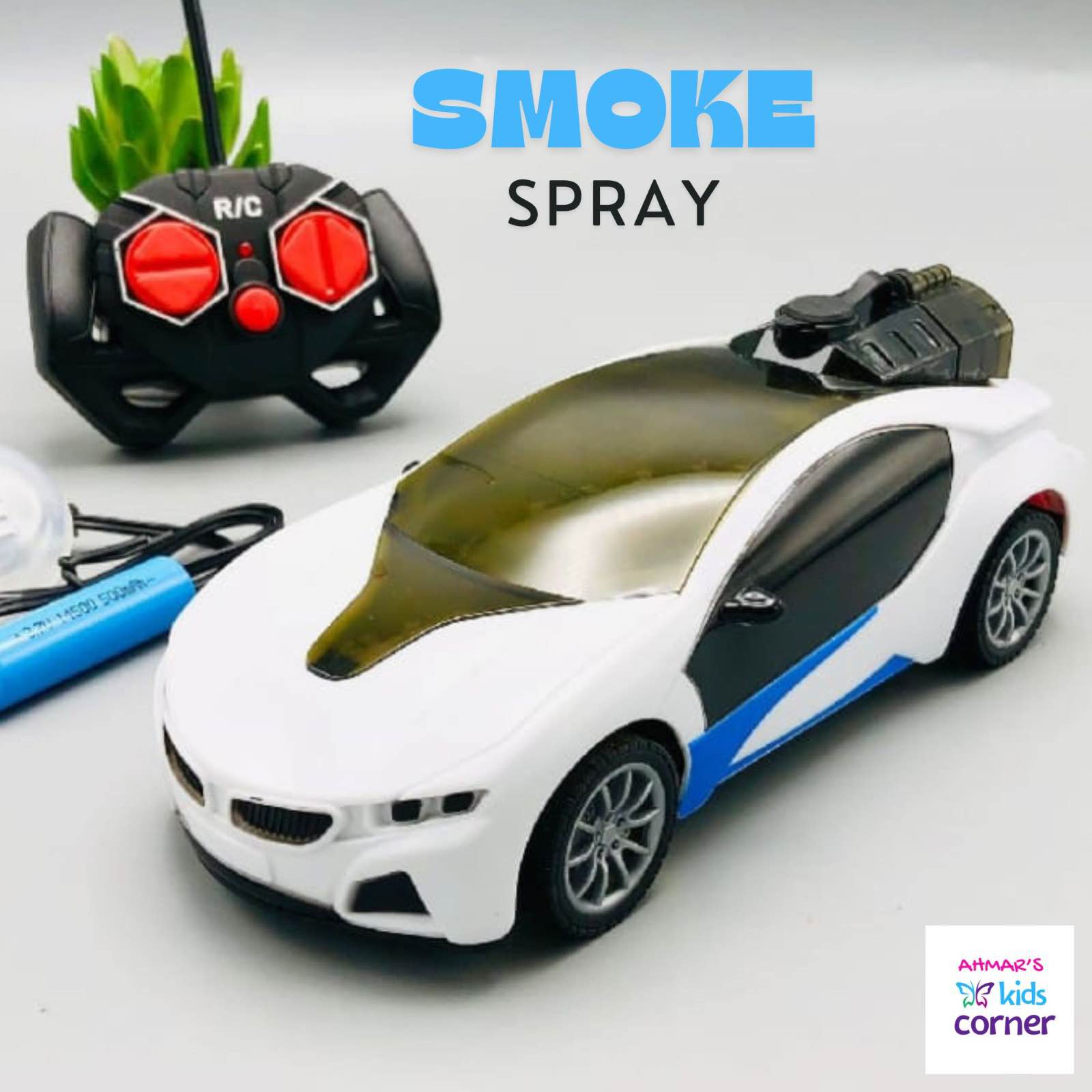RC Smoke Spray Car for Kids – Remote Control Racing Car with Light & Spray Effect - Image 9