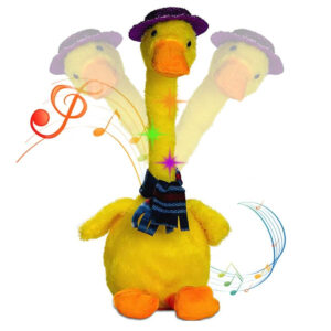Dancing Duck Toy for Kids – Musical Moving Duck with Lights & Sound (Electric Plush Toy)
