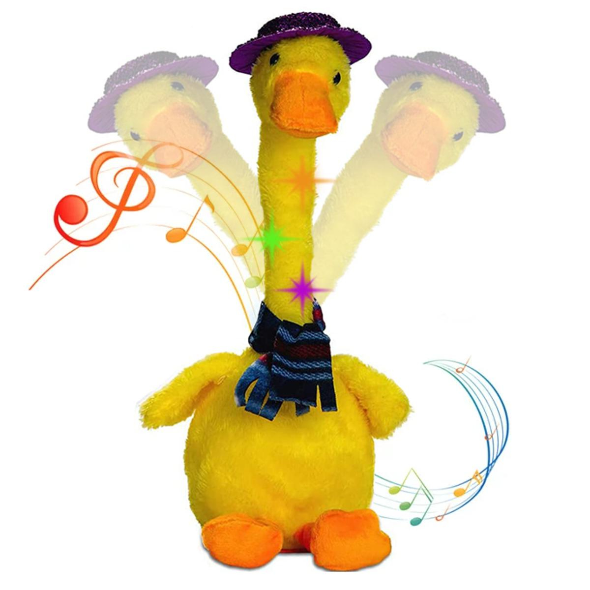 Dancing Duck Toy for Kids – Musical Moving Duck with Lights & Sound (Electric Plush Toy)