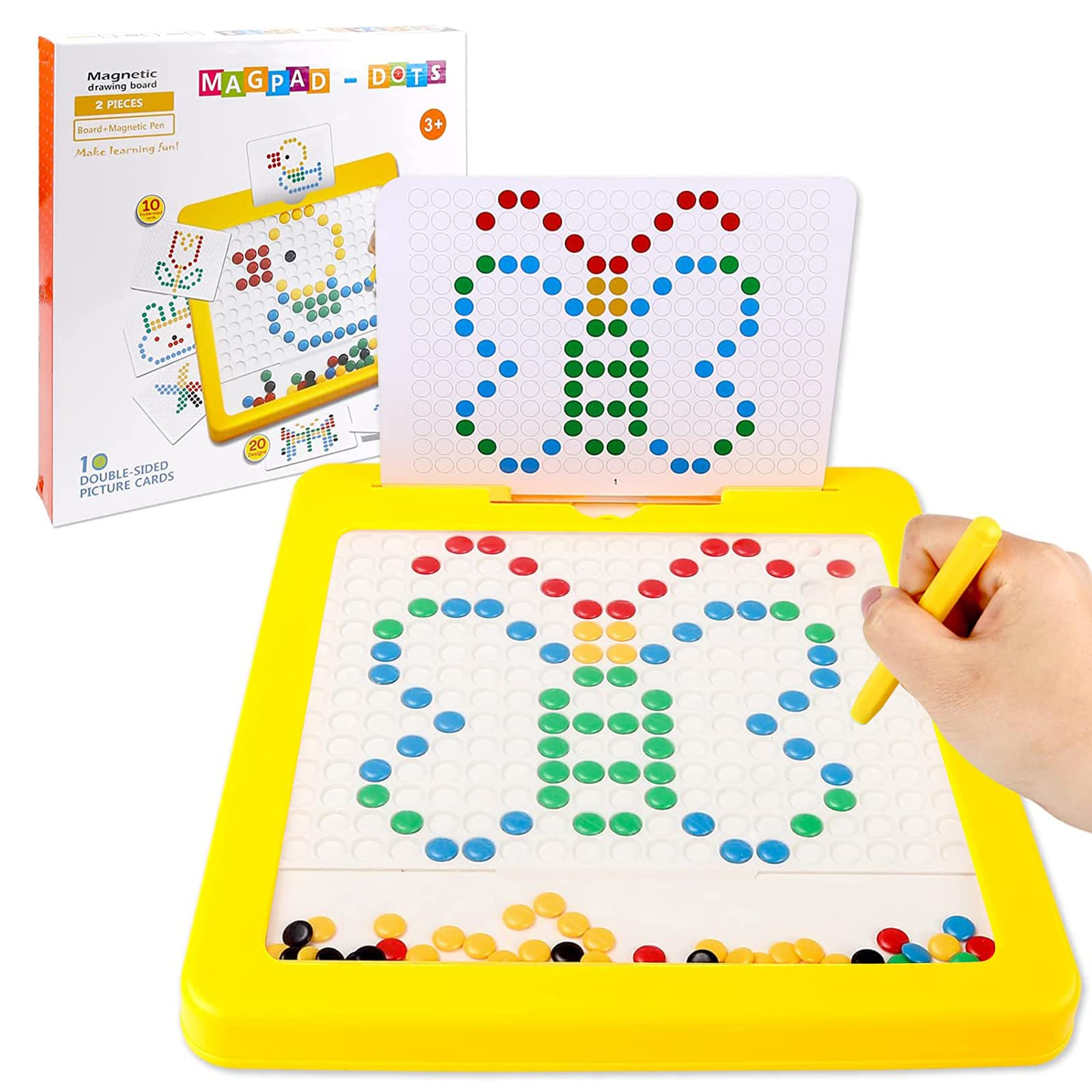 Magnetic Drawing Board Toy for Kids – Montessori Educational Doodle Board with Magnetic Beads - Image 7