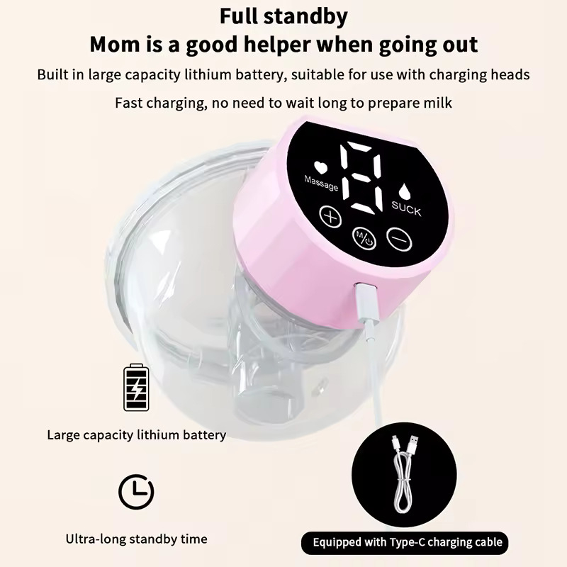 Electric & Manual Breast Pump – Comfortable, Efficient, BPA-Free Milk Extractor for New Moms - Minichowk - Image 2