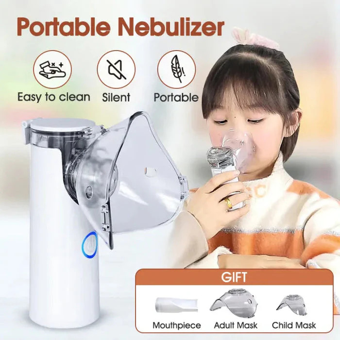 Portable Mesh Nebulizer | Quiet & Efficient Inhalation Device for Adults & Kids - Minichowk - Image 3