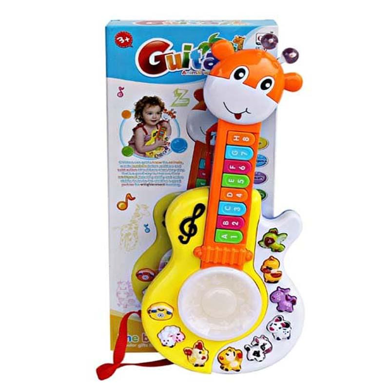 Kids Musical Guitar Toy with Lights & Sound – Educational Music Toy for Boys & Girls (3+ Years) - Image 5