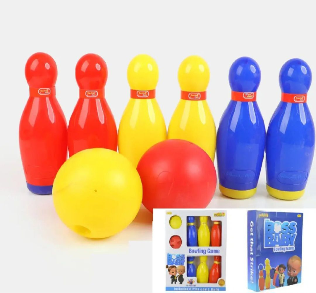 Kids Bowling Game Toy Set – Indoor & Outdoor Bowling Play Set with 6 Pins & 2 Balls (Age 3+) - Image 4