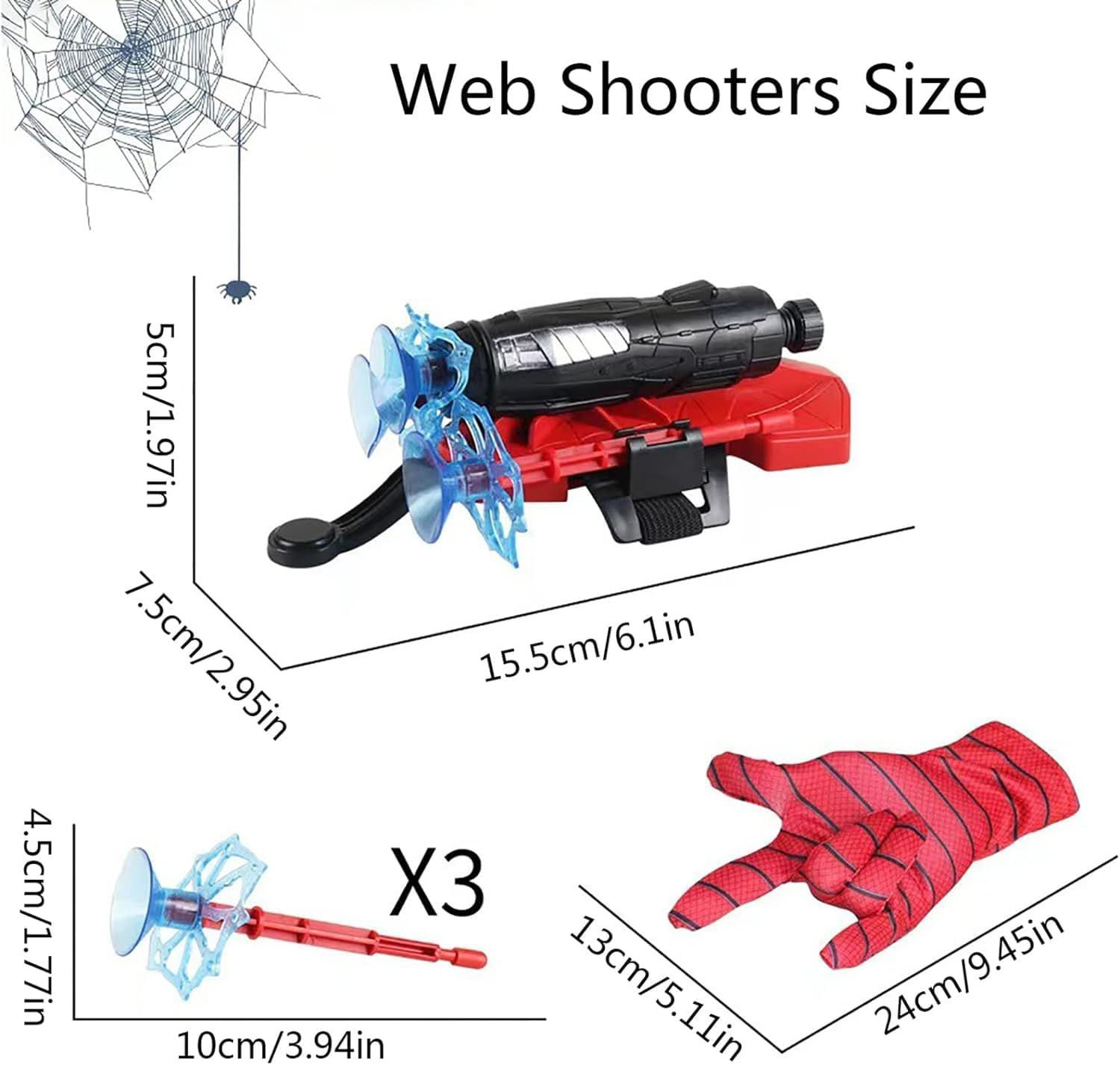 Spider Web Shooter Toy for Kids – Superhero Wrist Launcher with Sticky Web Rope (Action Role Play Toy) - Image 6