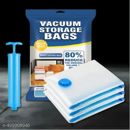 Vacuum Storage Bags 4 PCS Set | Space Saver Bags for Clothes & Bedding - Minichowk - Image 5