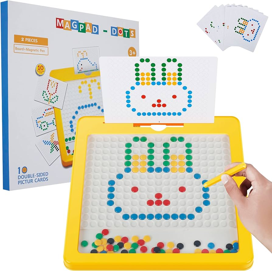 Magnetic Drawing Board Toy for Kids – Montessori Educational Doodle Board with Magnetic Beads - Image 5