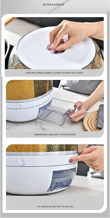 Rice Bucket Dispenser β Airtight Storage Container for Kitchen - Minichowk - Image 4
