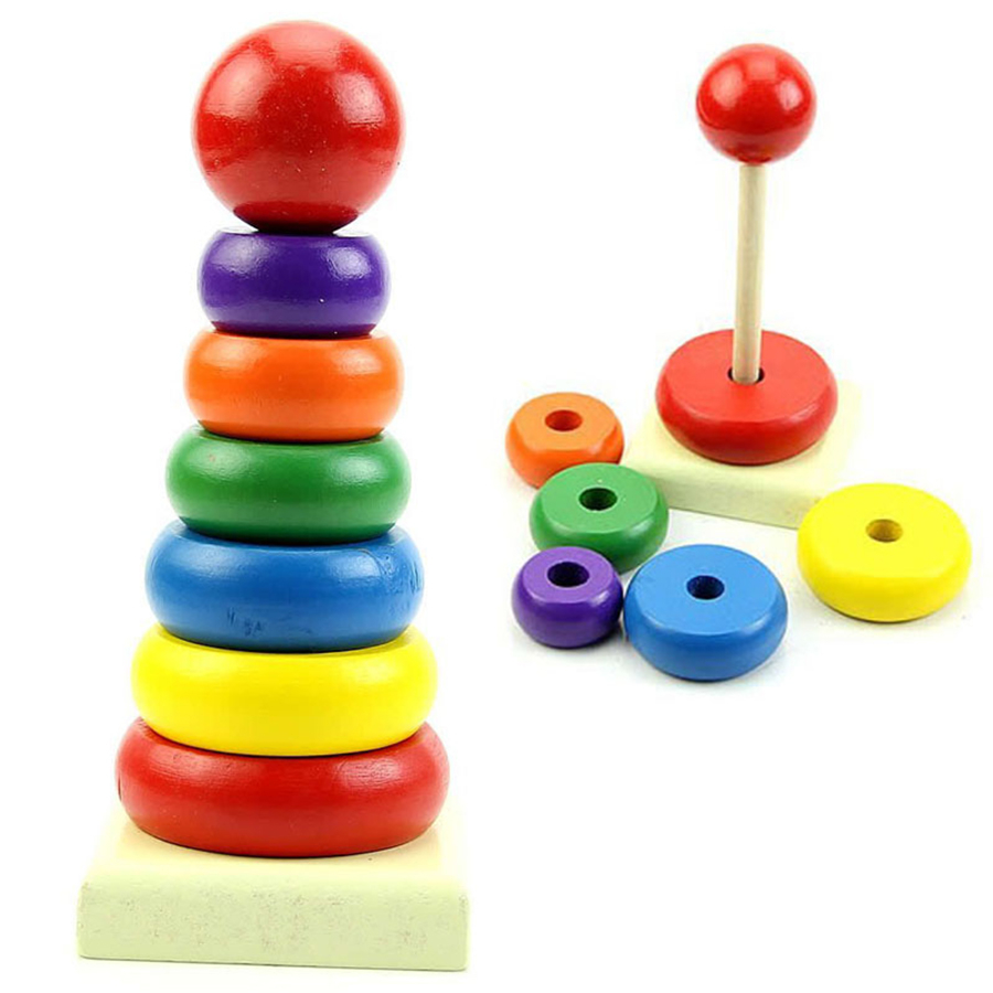 Colorful Stacking Rings Toy for Kids – Educational Learning & Balance Toy - Image 6