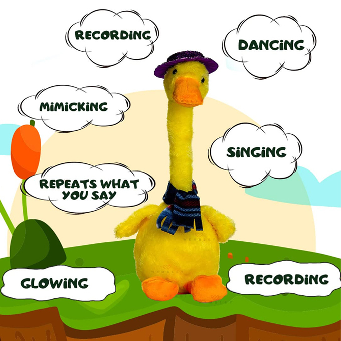 Dancing Duck Toy for Kids – Musical Moving Duck with Lights & Sound (Electric Plush Toy) - Image 5