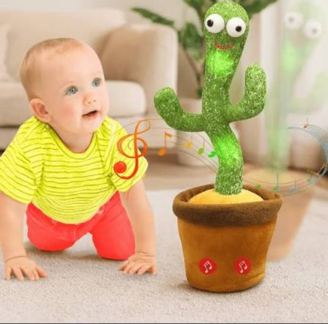 Chargeable Dancing Cactus Toy for Kids – Singing, Talking & Fun Musical Toy - Image 2