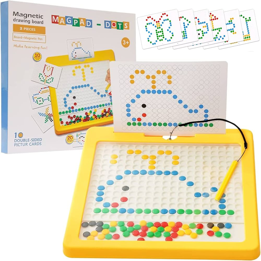 Magnetic Drawing Board Toy for Kids – Montessori Educational Doodle Board with Magnetic Beads - Image 3