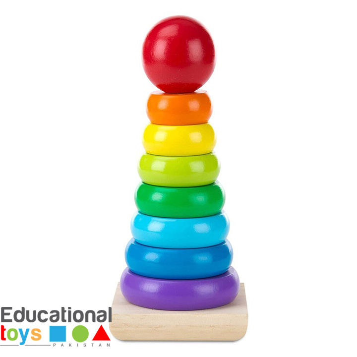 Colorful Stacking Rings Toy for Kids – Educational Learning & Balance Toy