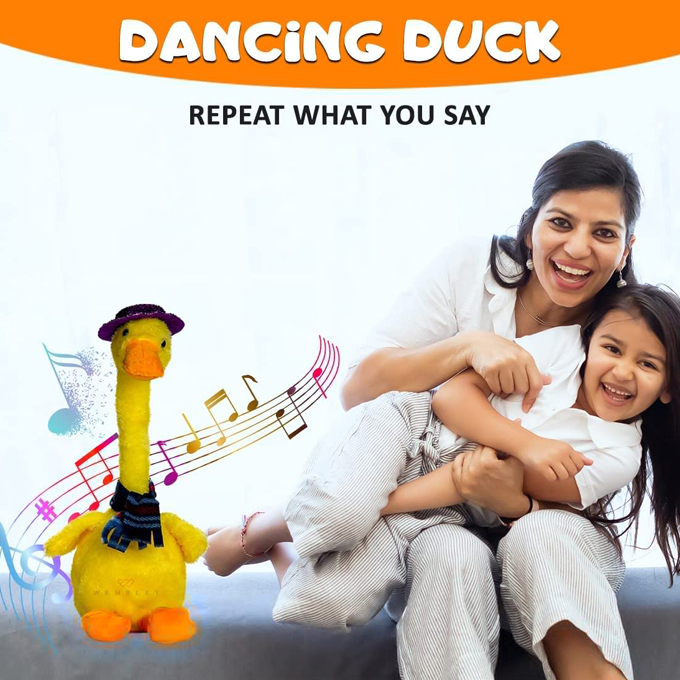 Dancing Duck Toy for Kids – Musical Moving Duck with Lights & Sound (Electric Plush Toy) - Image 4