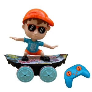 Remote Control Skateboard Toy for Kids – Dancing Boy RC Stunt Toy with Controller