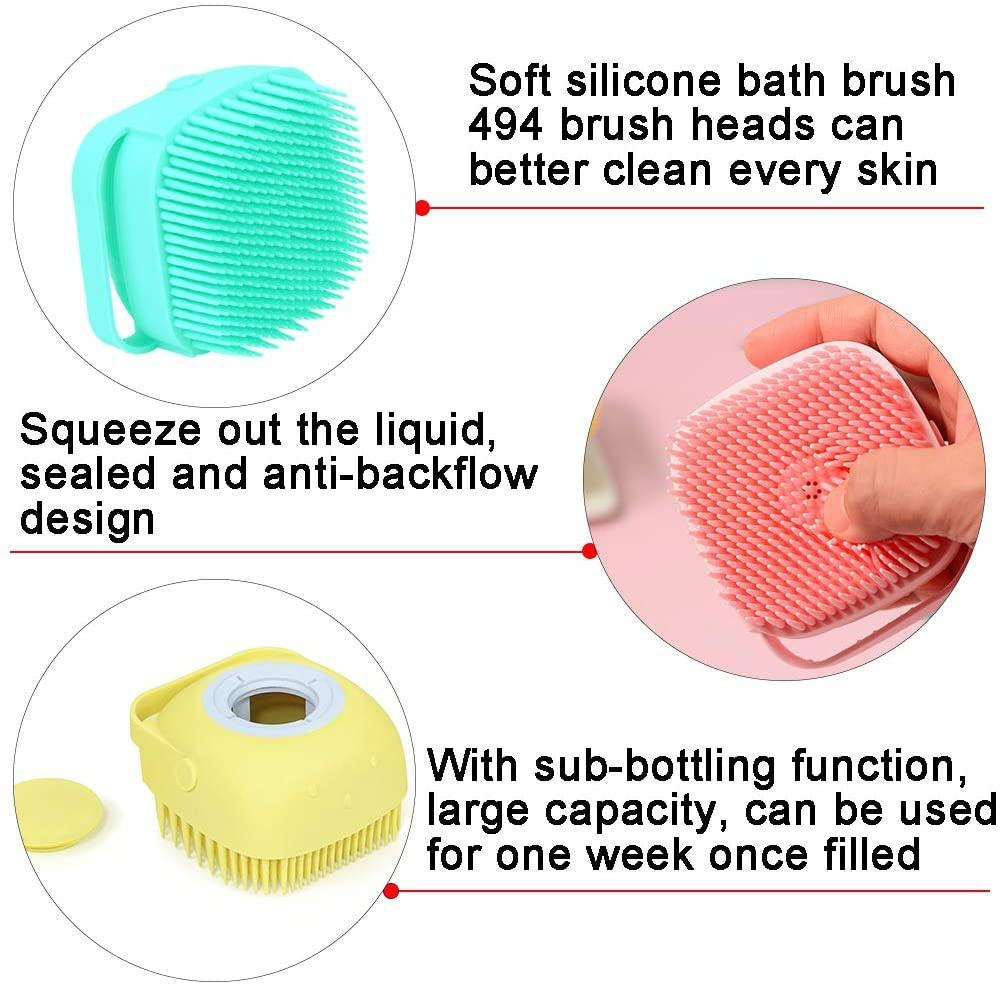 Silicone Bath Brush | Soft Body Scrubber for Deep Cleansing & Exfoliation - Minichowk - Image 5
