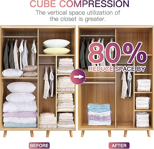 Vacuum Storage Bags 4 PCS Set | Space Saver Bags for Clothes & Bedding - Minichowk - Image 8