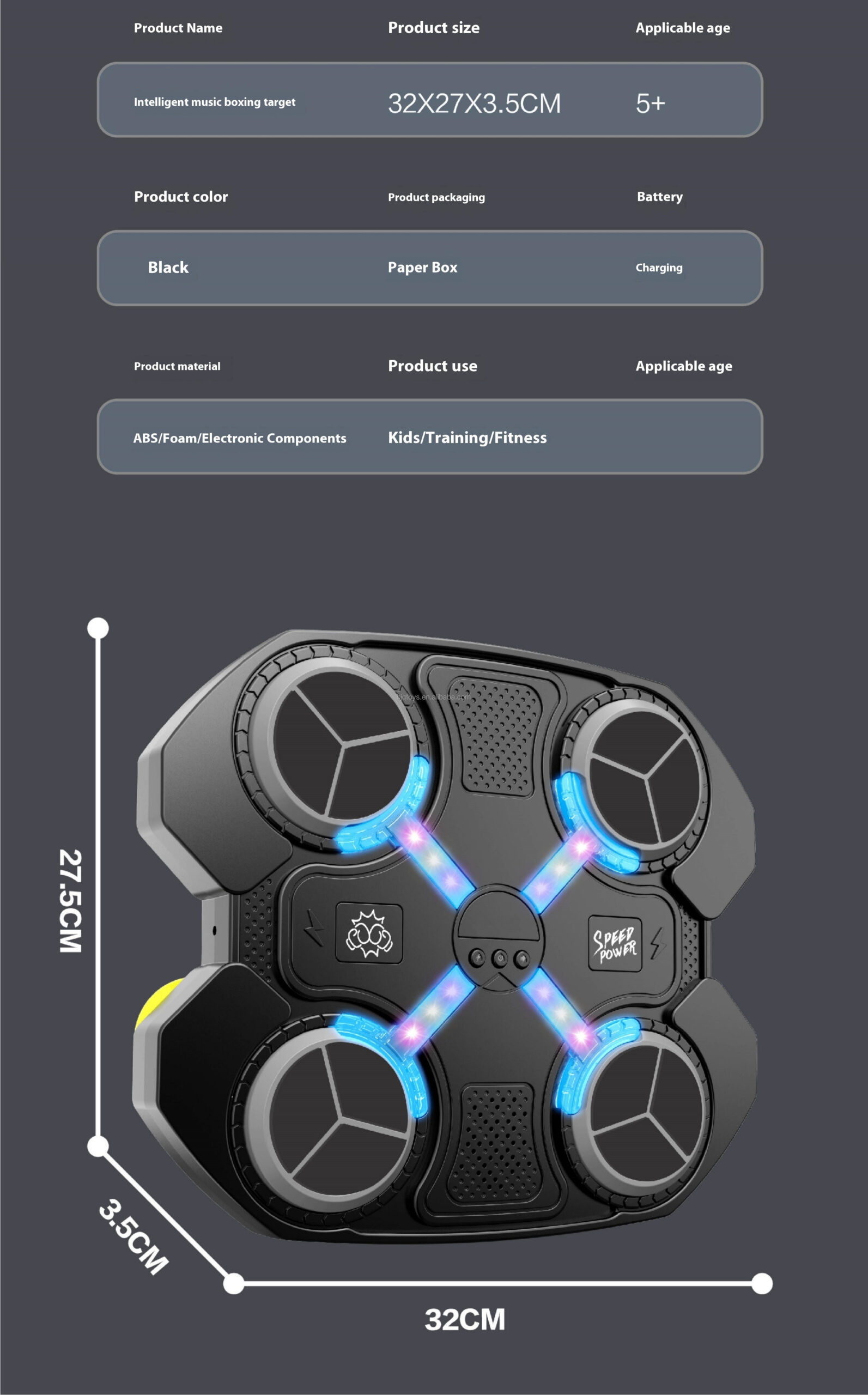 Boxing Machine for Kids – Fun Punch Training & Reaction Game Toy - Image 3