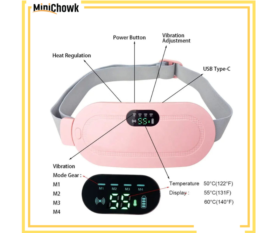 Cramp Relief Belt ā Adjustable Waist Support for Menstrual & Muscle Pain - Image 2