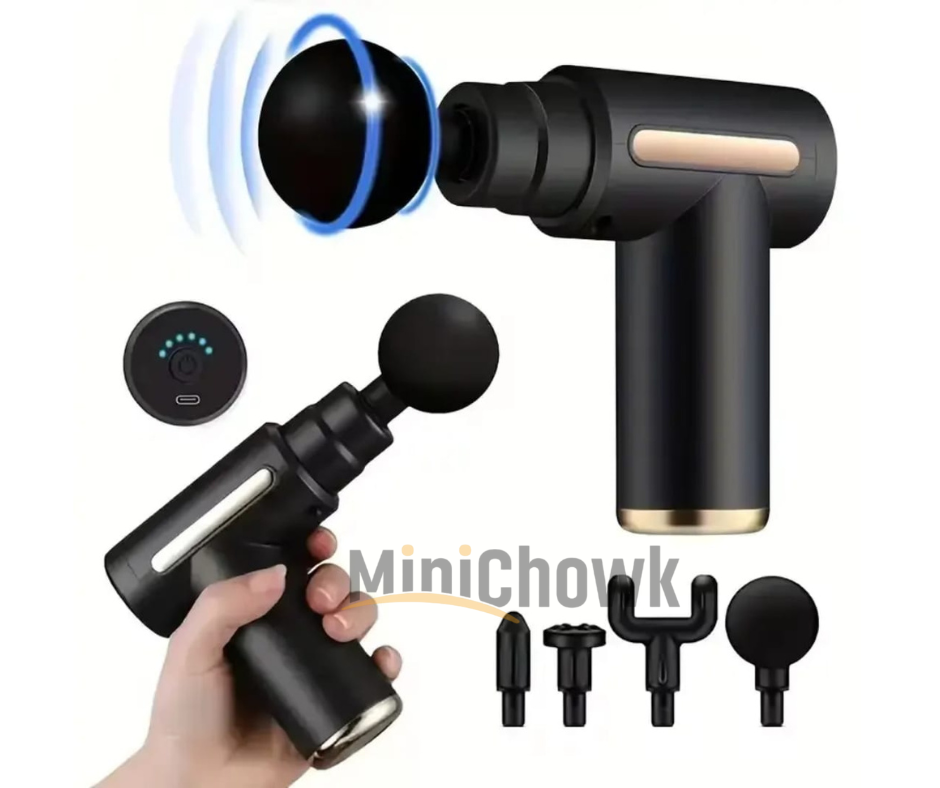 5 in 1 Body Massager Machine | Electric Full Body Massager with Interchangeable Heads - Minichowk