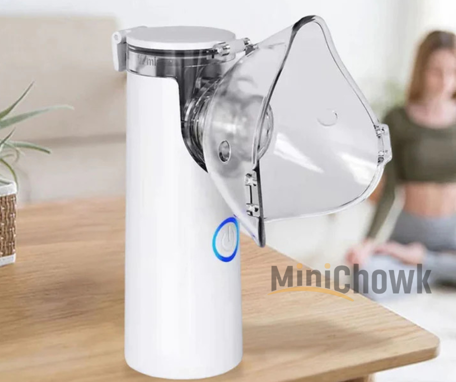 Portable Mesh Nebulizer | Quiet & Efficient Inhalation Device for Adults & Kids - Minichowk