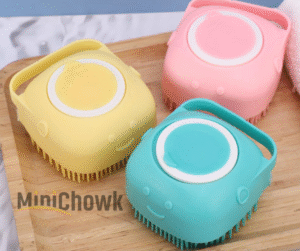 Silicone Bath Brush | Soft Body Scrubber for Deep Cleansing & Exfoliation - Minichowk