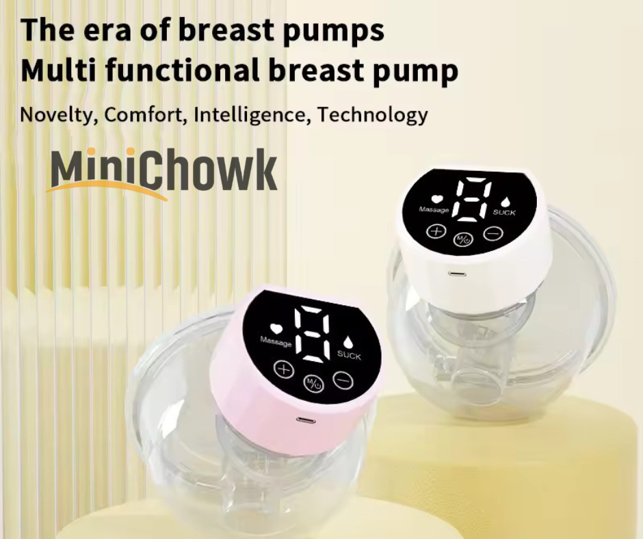 Electric & Manual Breast Pump – Comfortable, Efficient, BPA-Free Milk Extractor for New Moms - Minichowk