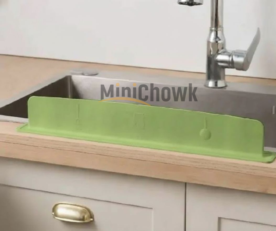 Silicone Sink Splash Guard | Water Splash Protector for Kitchen & Bathroom Sink - Minichowk