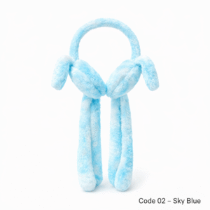 Winter Ear Muffs for Kids – Soft & Warm Plush Earmuffs (Sky Blue)