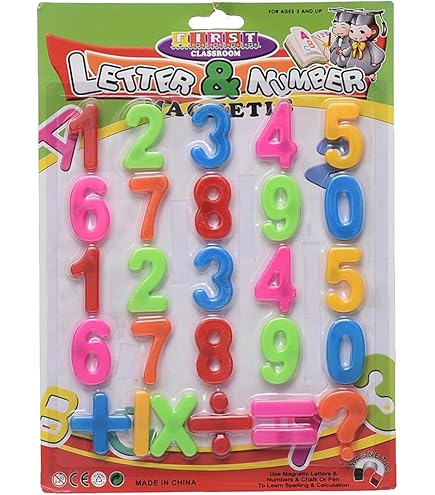Magnetic Numbers & Math Signs Set for Kids – Educational Learning Toy