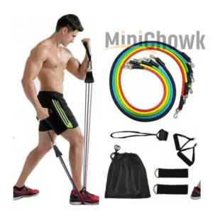 11PCS Exercise Resistance Bands – Fitness Kit for Men & Women | Minichowk
