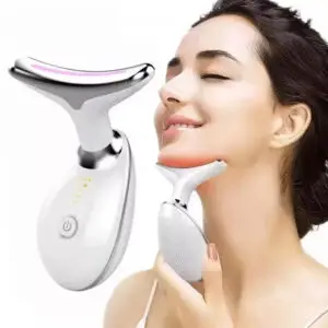 3-in-1 Face & Neck Massager with LED Light & Vibration - Minichowk